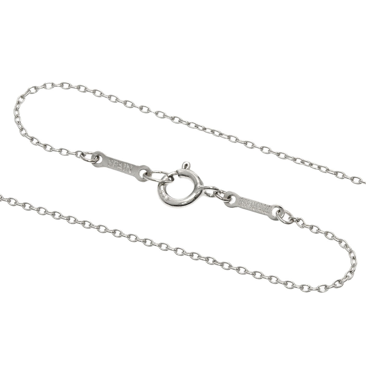 TIFFANY&Co. Open heart Necklace Silver Ladies [Used]