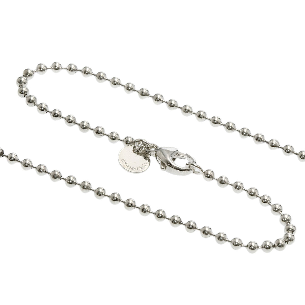 TIFFANY&Co. Ball Chain 34.3" Necklace Silver Ladies [Used]