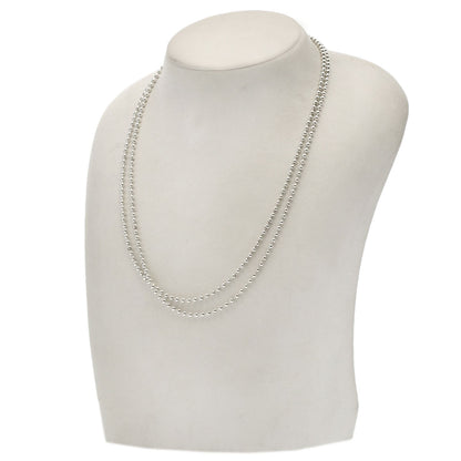 TIFFANY&Co. Ball Chain 34.3" Necklace Silver Ladies [Used]