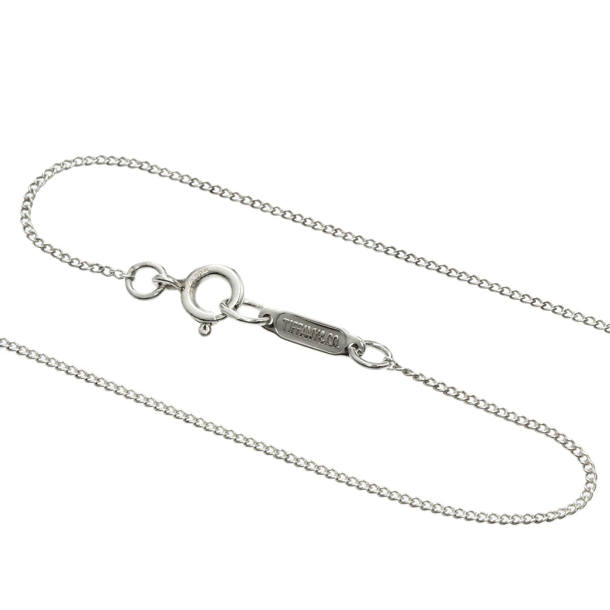 TIFFANY&Co. Heart ribbon Necklace Silver 18K Yellow GoldLadies [Used]