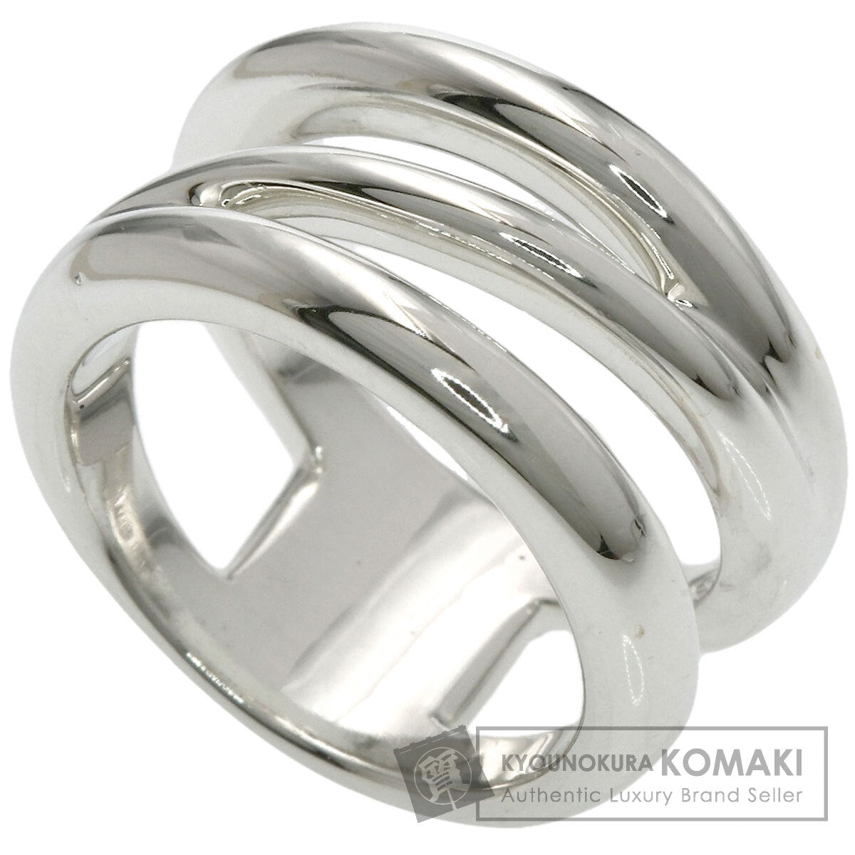 TIFFANY&Co. Diagonal Ring Silver Ladies [Used]
