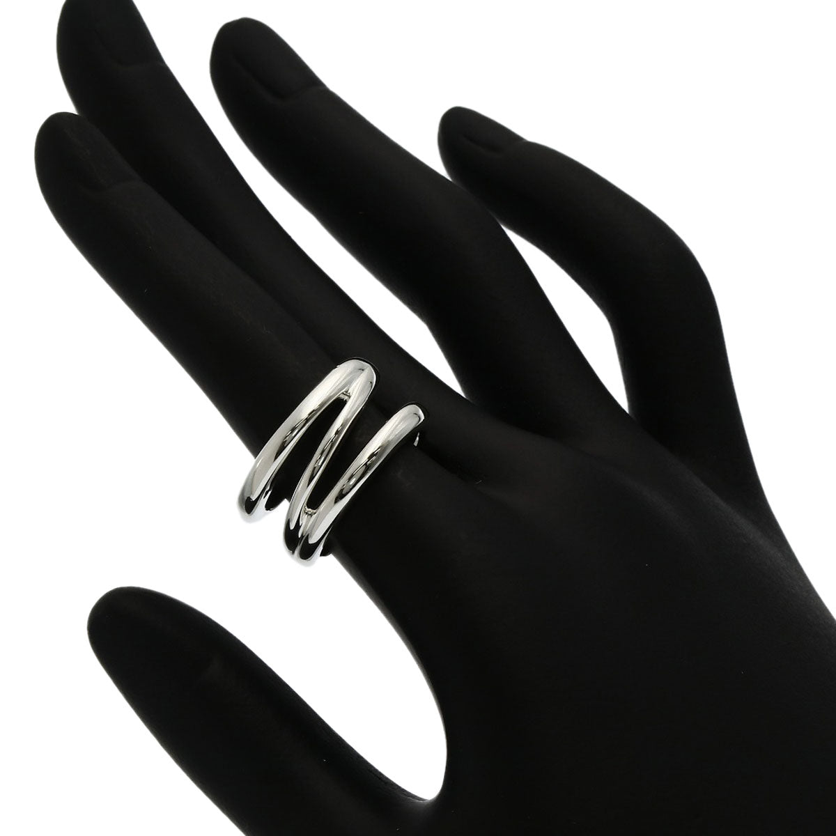 TIFFANY&Co. Diagonal Ring Silver Ladies [Used]