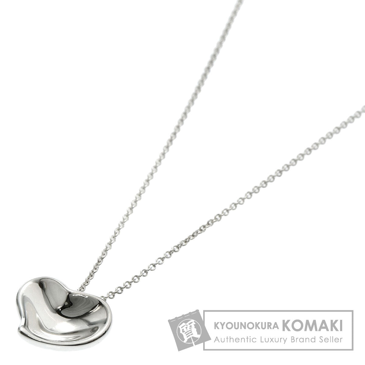 TIFFANY&Co. Full heart Necklace Silver Ladies [Used]