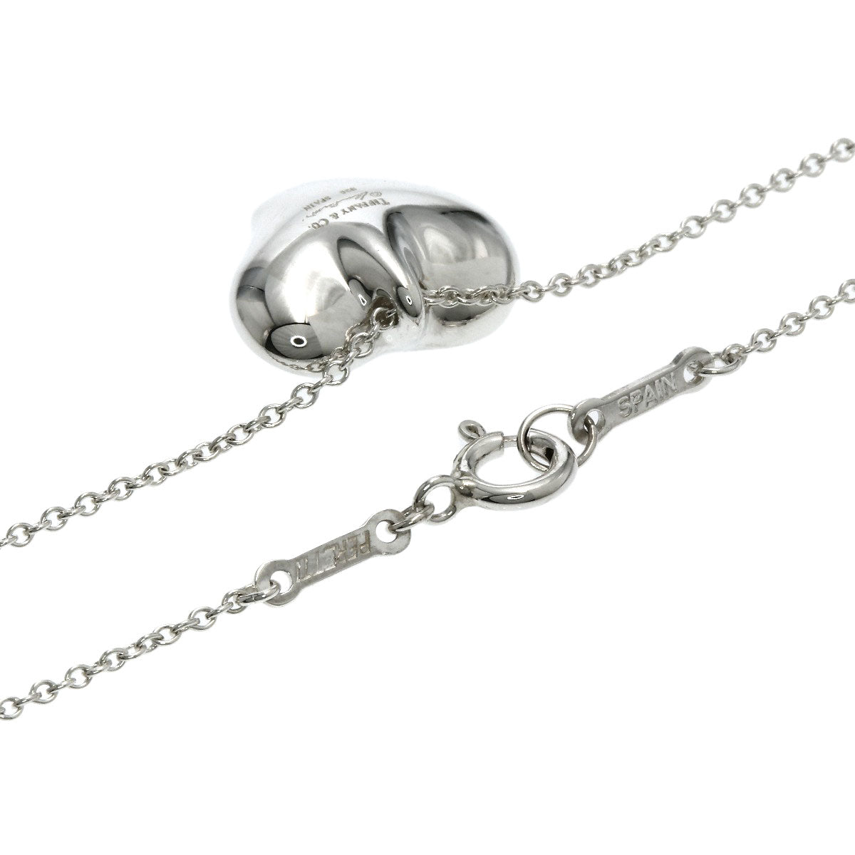 TIFFANY&Co. Full heart Necklace Silver Ladies [Used]