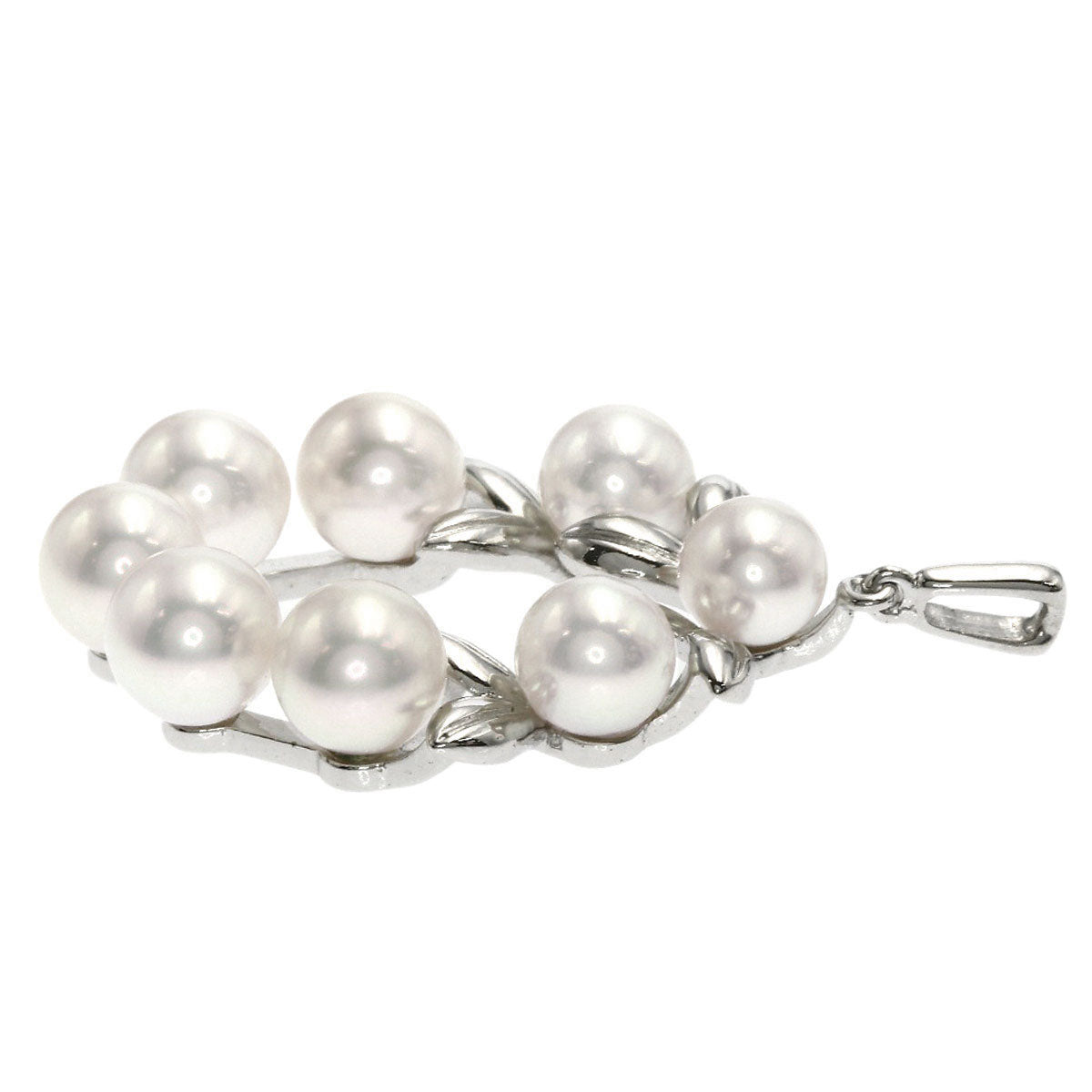 MIKIMOTO Reef Pearl Pearl Pendant top Silver Ladies [Used]
