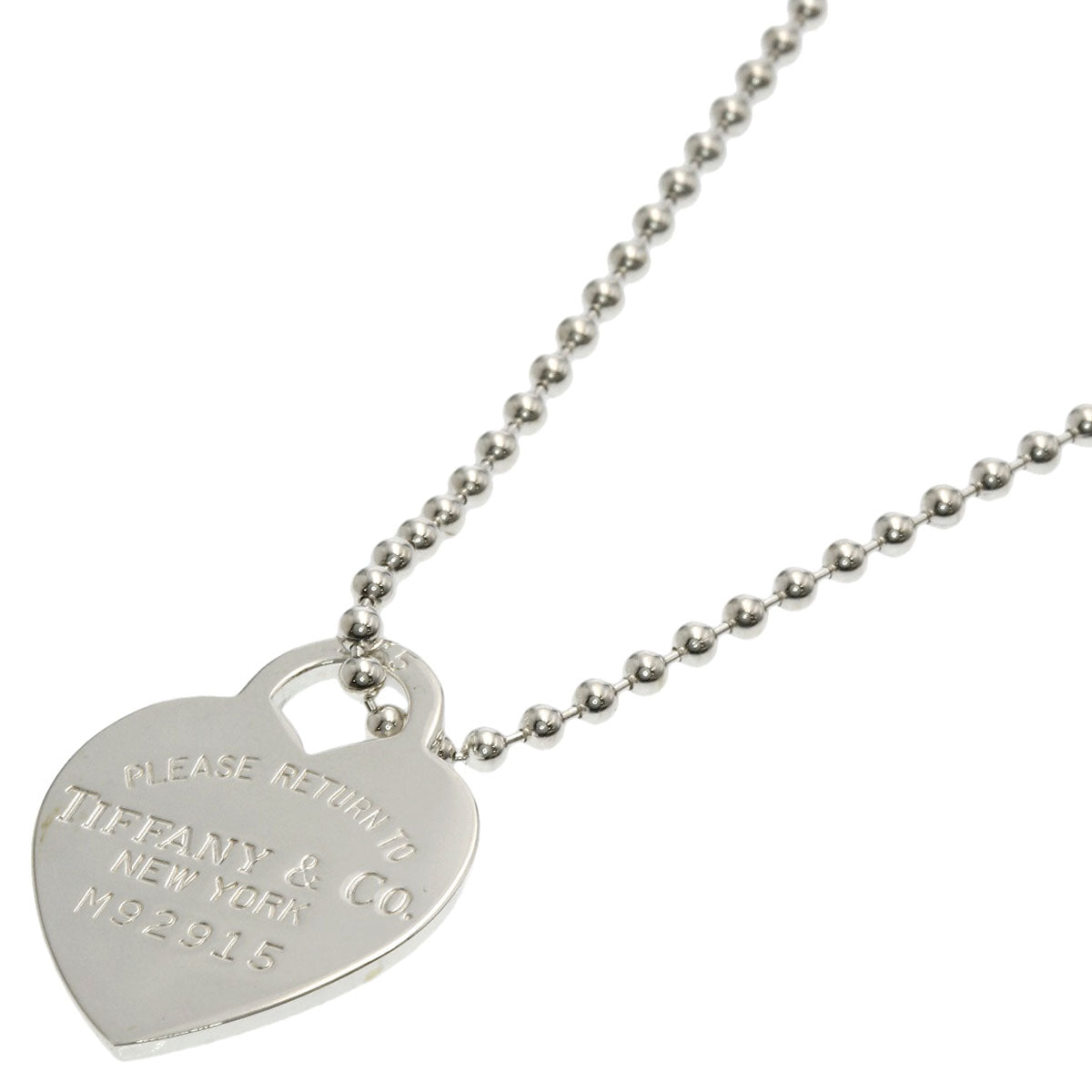 TIFFANY&Co. Return to TIFFANY & Co. Heart tag Necklace Silver Ladies [Used]