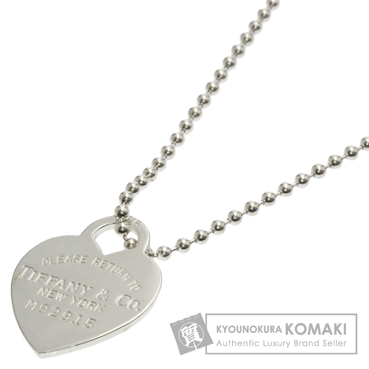 TIFFANY&Co. Return to TIFFANY & Co. Heart tag Necklace Silver Ladies [Used]
