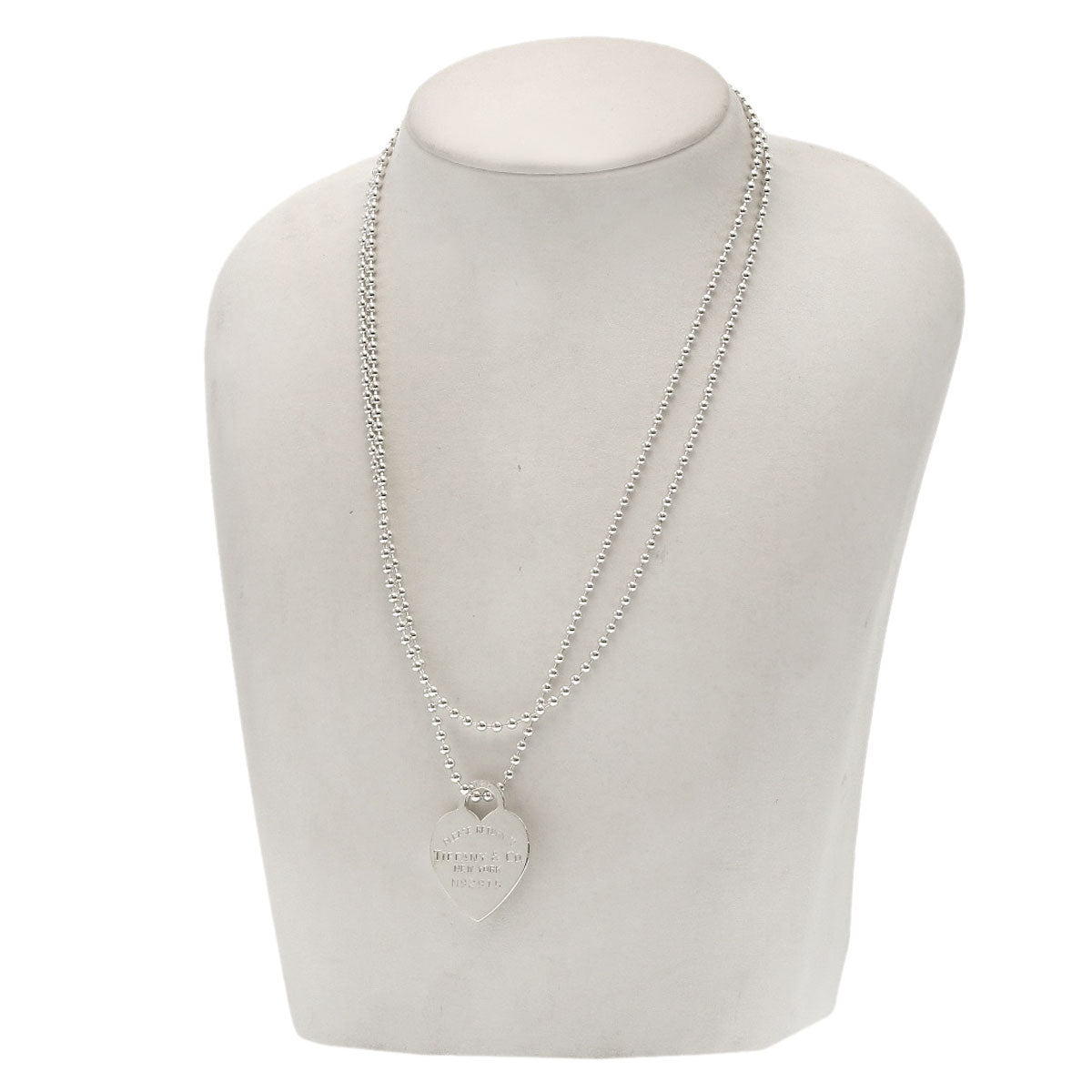 TIFFANY&Co. Return to TIFFANY & Co. Heart tag Necklace Silver Ladies [Used]