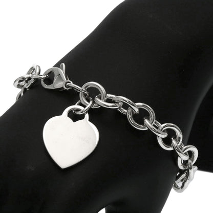 TIFFANY&Co. Return to TIFFANY & Co. Heart tag Bracelet Silver Ladies [Used]
