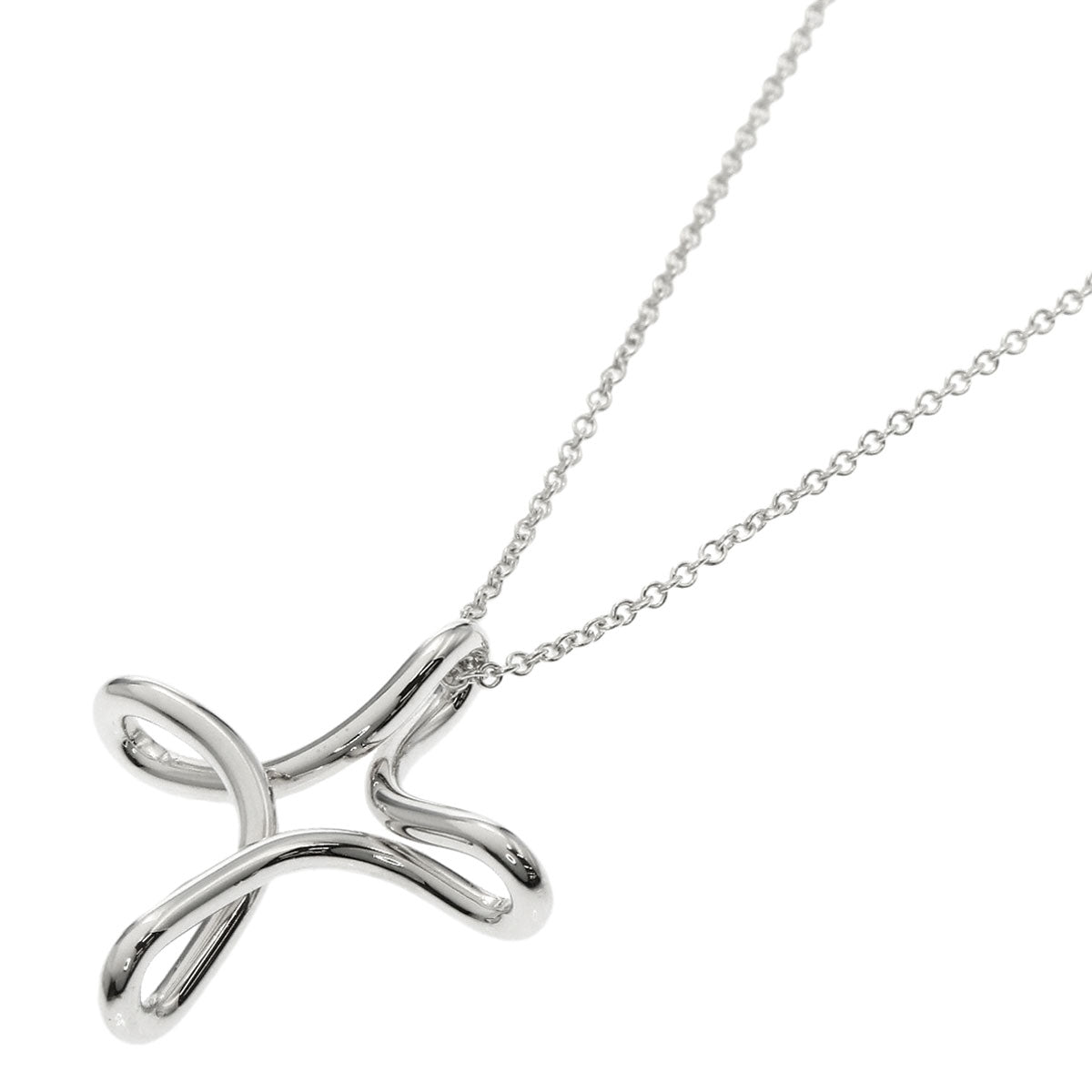 TIFFANY&Co. Infinity cross Necklace Silver Ladies [Used]