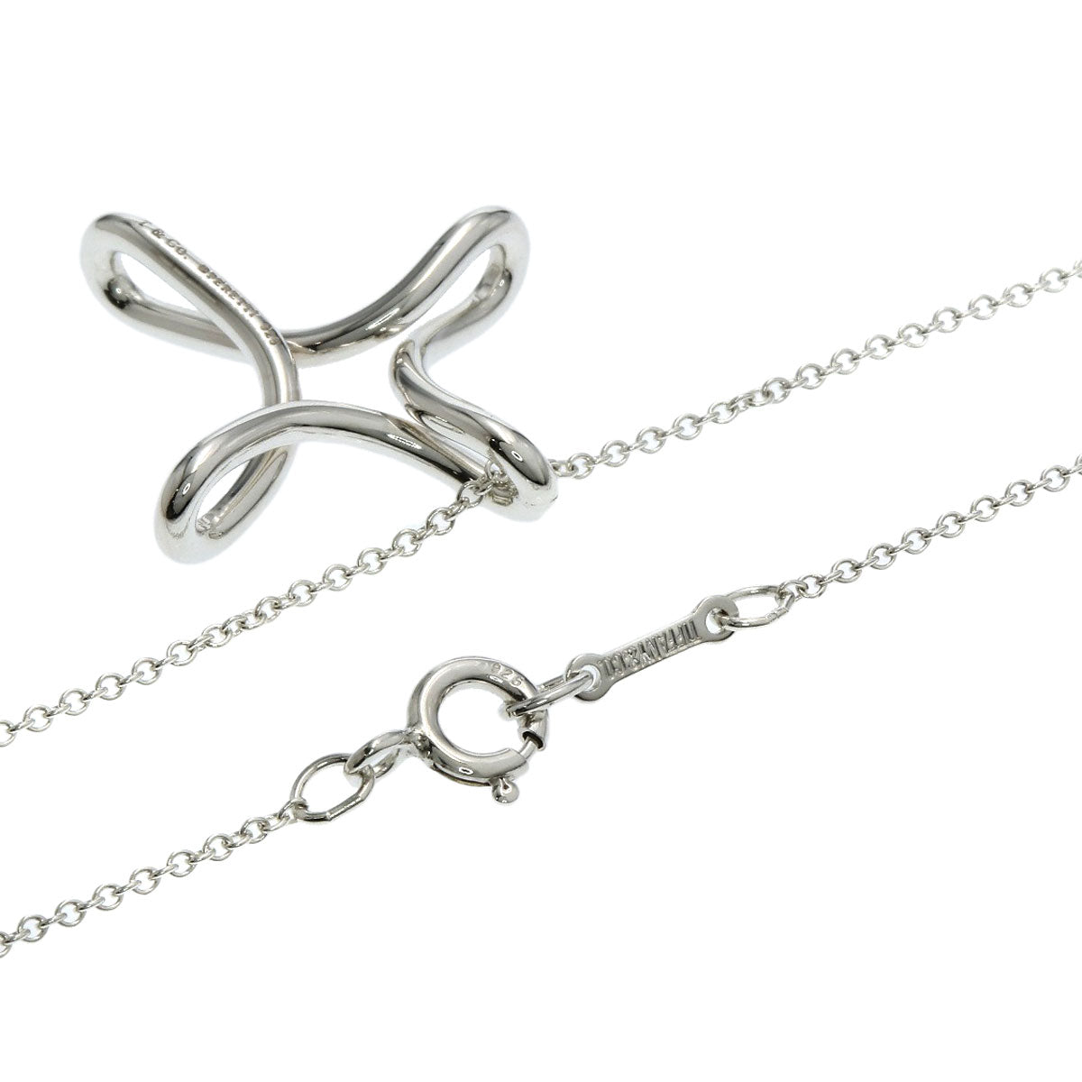 TIFFANY&Co. Infinity cross Necklace Silver Ladies [Used]