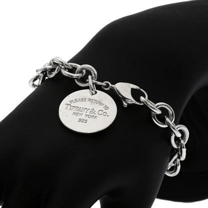 TIFFANY&Co. Return to round tag Bracelet Silver Ladies [Used]