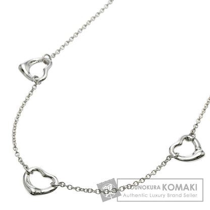 TIFFANY&Co. 3P Triple Open Heart Necklace Silver Ladies [Used]