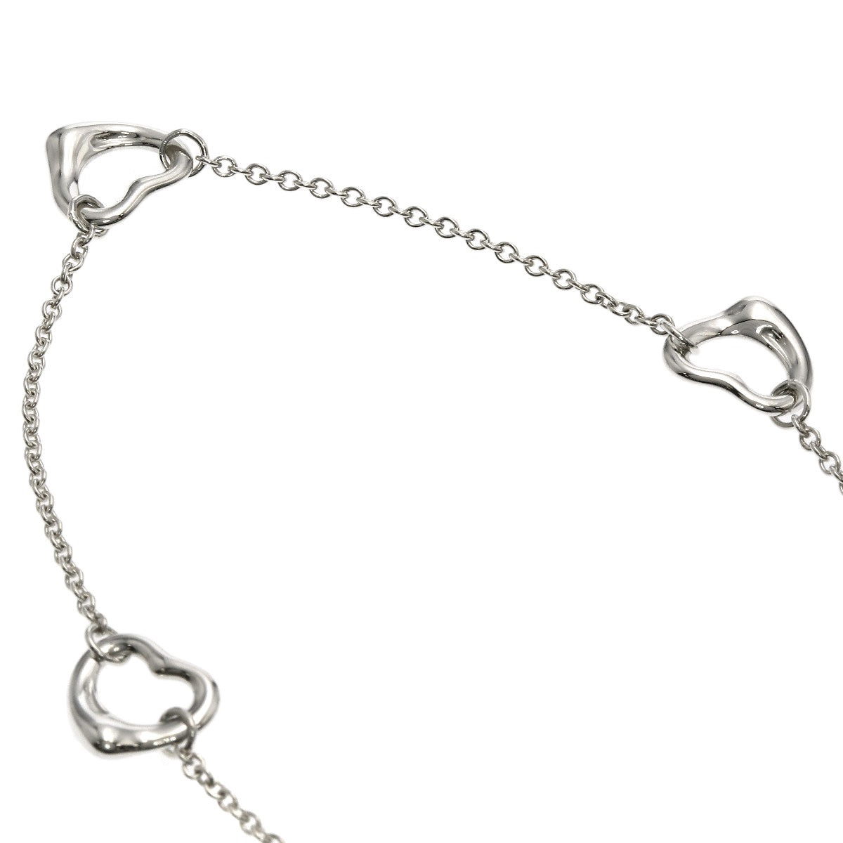 TIFFANY&Co. 3P Triple Open Heart Necklace Silver Ladies [Used]