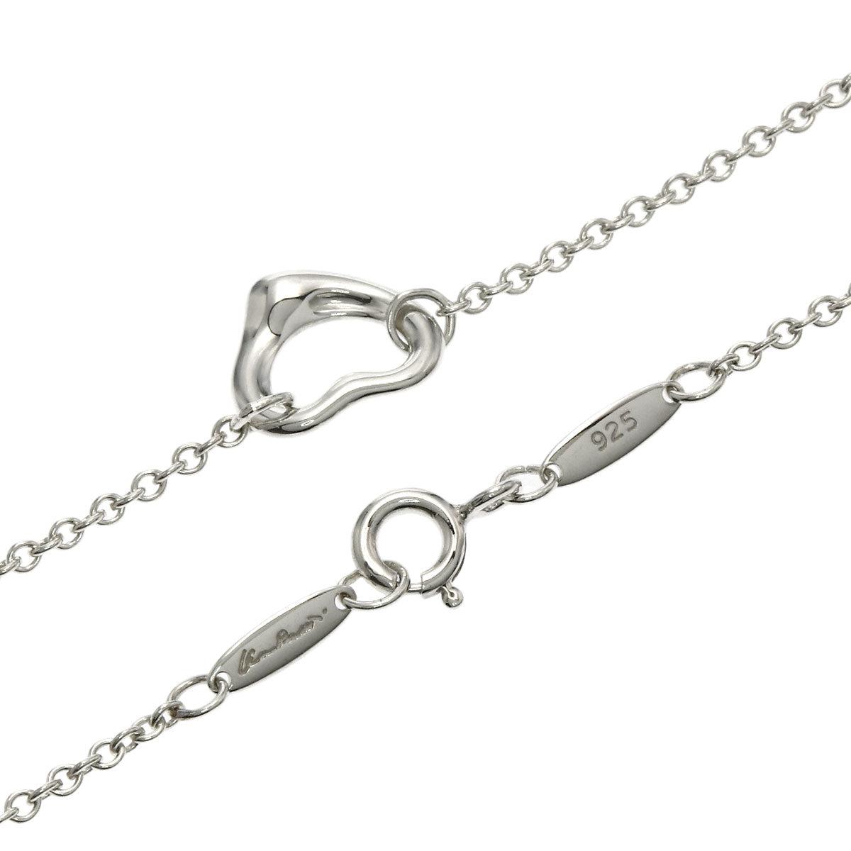 TIFFANY&Co. 3P Triple Open Heart Necklace Silver Ladies [Used]