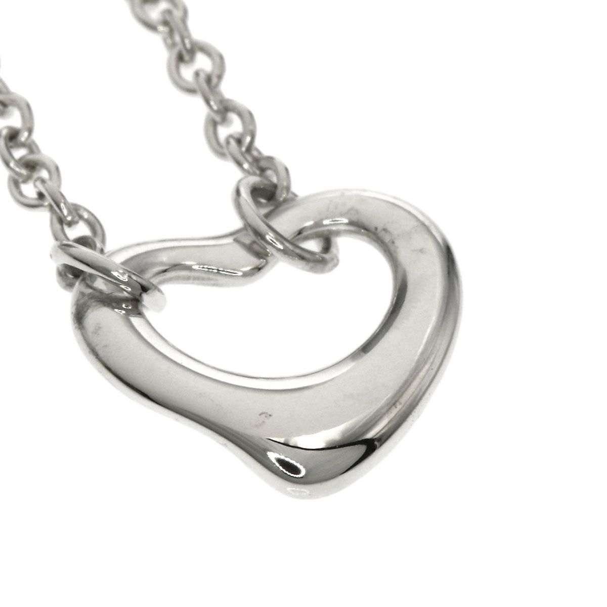 TIFFANY&Co. 3P Triple Open Heart Necklace Silver Ladies [Used]