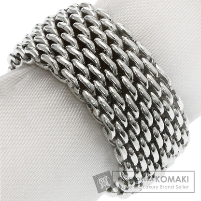 TIFFANY&Co. Somerset mesh Ring Silver Ladies [Used]