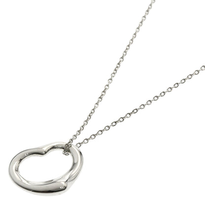 TIFFANY&Co. Open heart Necklace Silver Ladies [Used]
