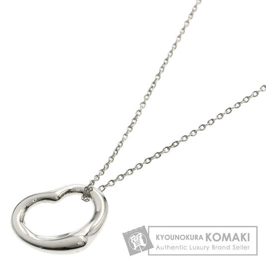 TIFFANY&Co. Open heart Necklace Silver Ladies [Used]