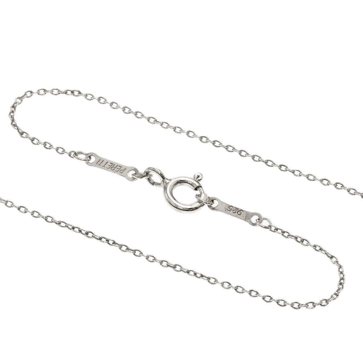 TIFFANY&Co. Open heart Necklace Silver Ladies [Used]
