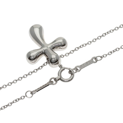TIFFANY&Co. Small cross diamond Necklace Platinum PT950 Ladies [Used]