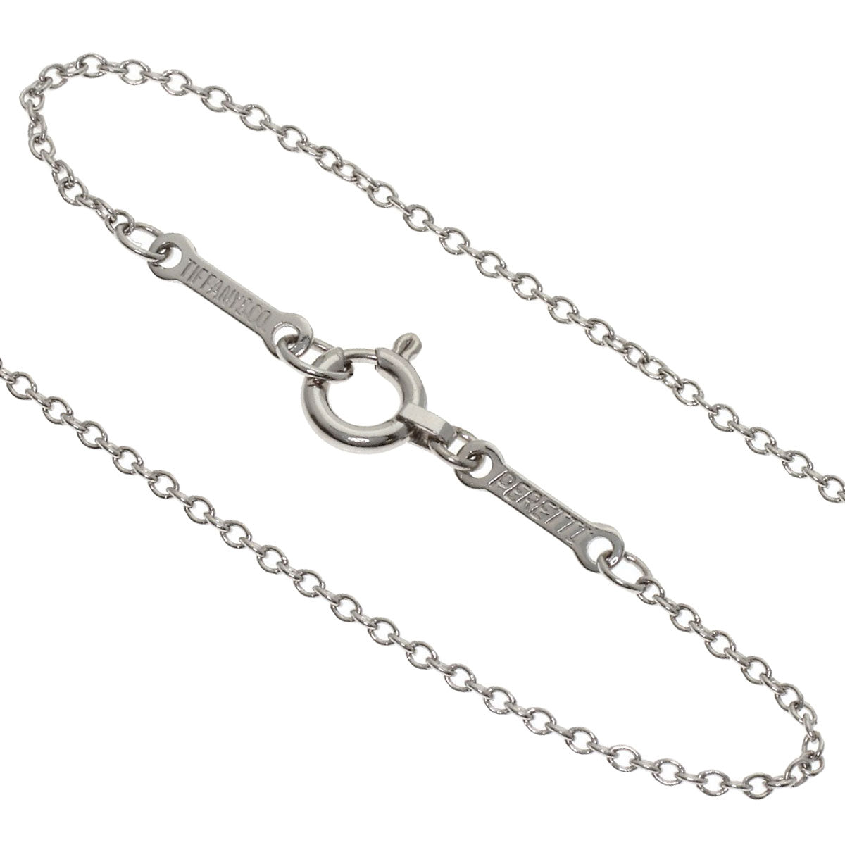 TIFFANY&Co. Small cross diamond Necklace Platinum PT950 Ladies [Used]