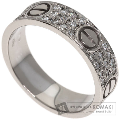 CARTIER Love Ring After Diamond #55 Ring K18 White Gold Ladies [Used]