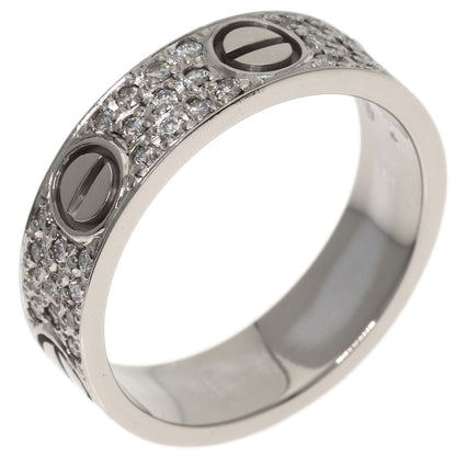 CARTIER Love Ring After Diamond #55 Ring K18 White Gold Ladies [Used]