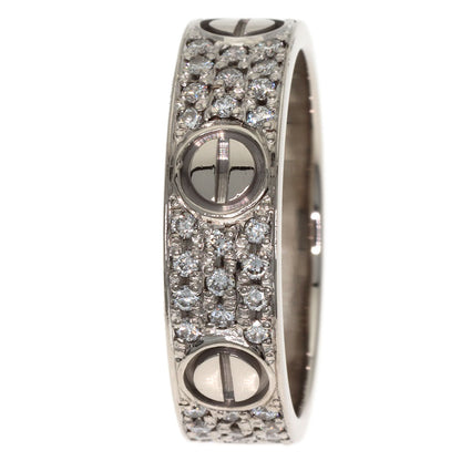 CARTIER Love Ring After Diamond #55 Ring K18 White Gold Ladies [Used]