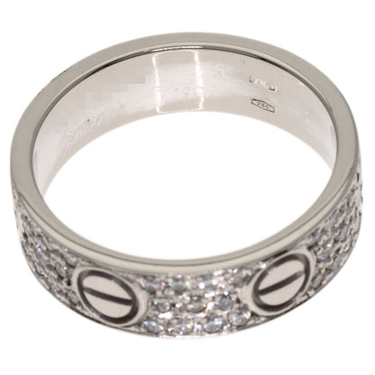 CARTIER Love Ring After Diamond #55 Ring K18 White Gold Ladies [Used]