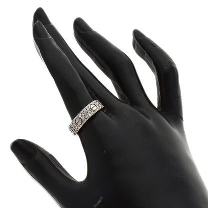CARTIER Love Ring After Diamond #55 Ring K18 White Gold Ladies [Used]