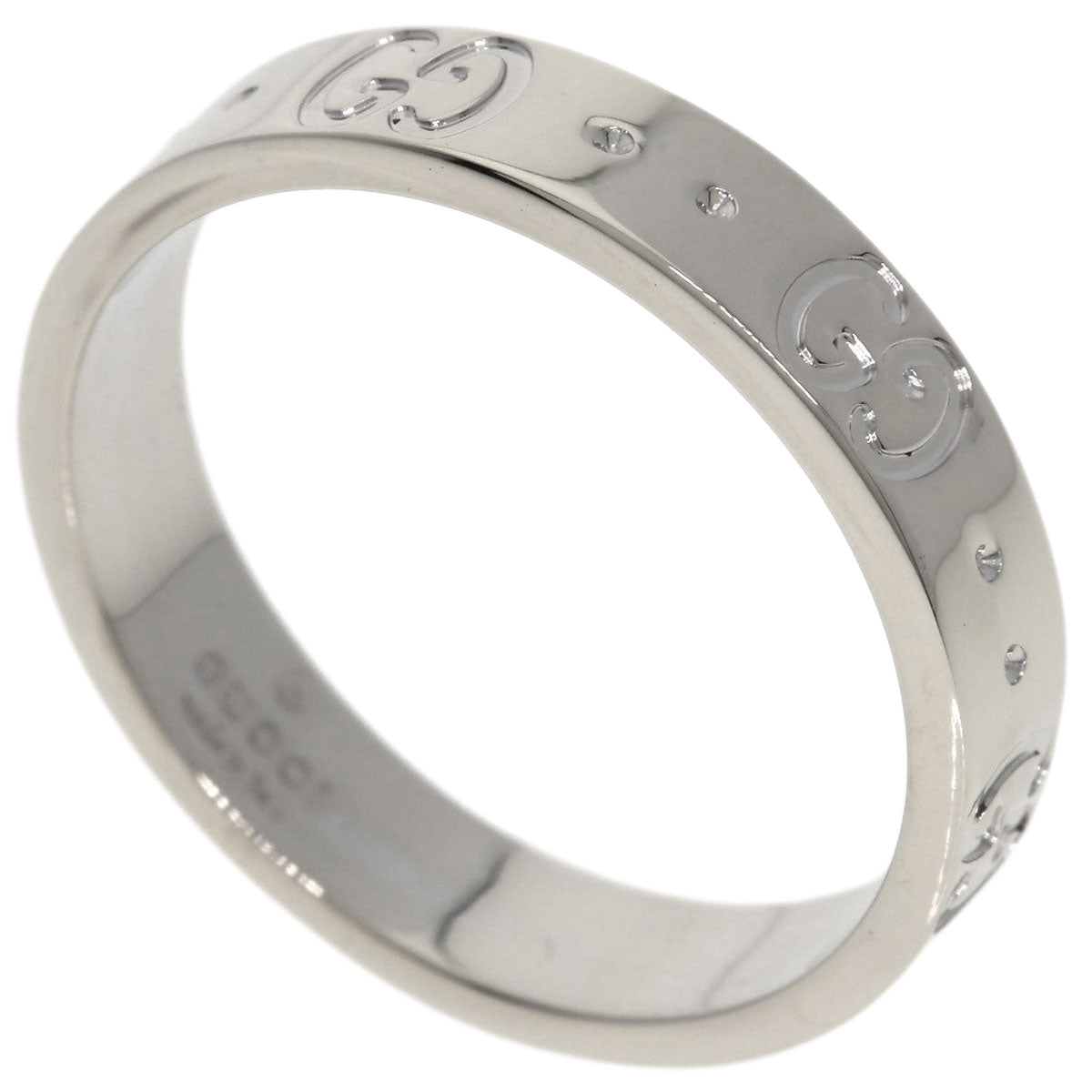 GUCCI Icon #14 Ring K18 White Gold Ladies [Used]