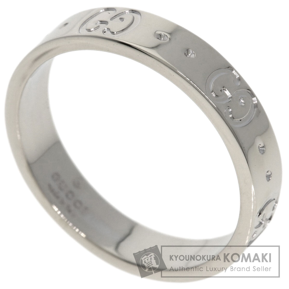 GUCCI Icon #14 Ring K18 White Gold Ladies [Used]