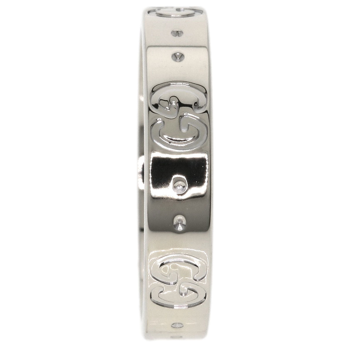 GUCCI Icon #14 Ring K18 White Gold Ladies [Used]