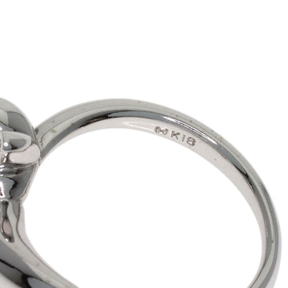 MIKIMOTO Pearl Pearl Diamond Ring K18 White Gold Ladies [Used]