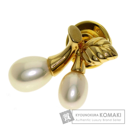 MIKIMOTO Freshwater Pearl Brooch Brooch K18 Yellow Gold Gold PlatedLadies [Used]