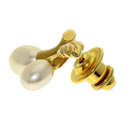 MIKIMOTO Freshwater Pearl Brooch Brooch K18 Yellow Gold Gold PlatedLadies [Used]