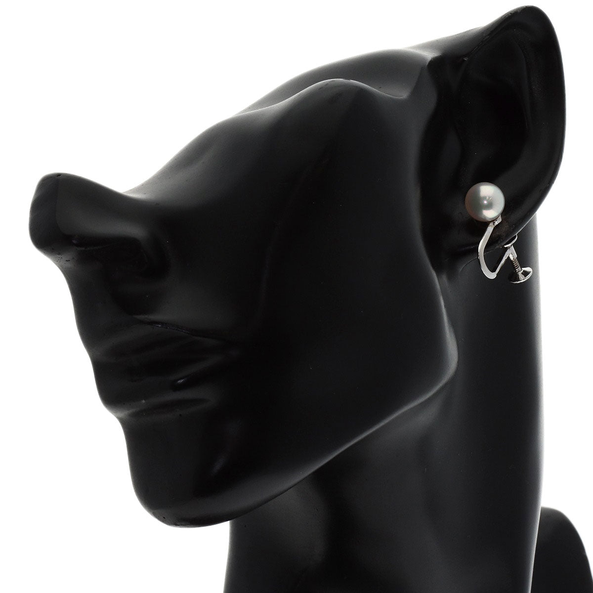 MIKIMOTO Pearl Pearl Earring K14 White Gold Ladies [Used]