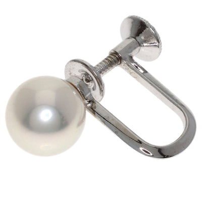 MIKIMOTO Pearl Pearl Earring K14 White Gold Ladies [Used]