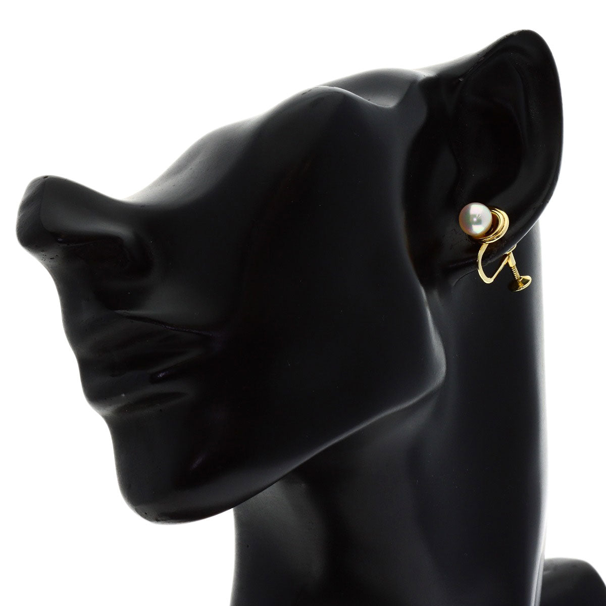 MIKIMOTO Akoya pearl Pearl Earring K14 Yellow Gold Ladies [Used]