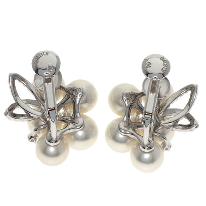 TASAKI Akoya Pearl Pearl Diamond Earring K18 White Gold Ladies [Used]
