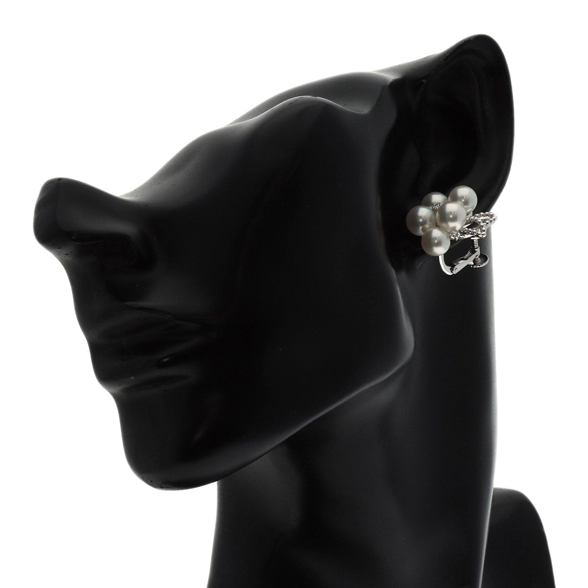 TASAKI Akoya Pearl Pearl Diamond Earring K18 White Gold Ladies [Used]