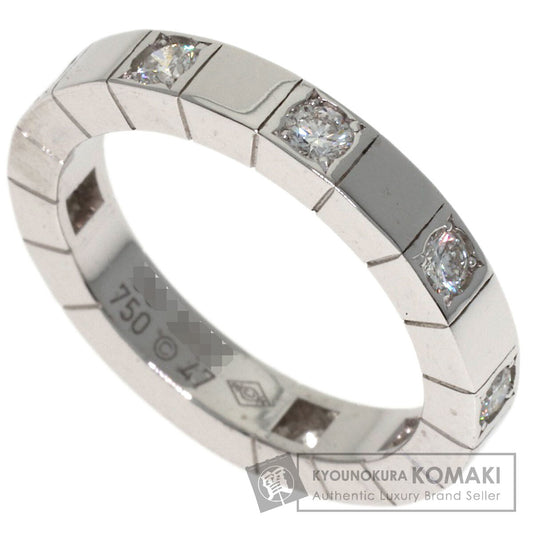 CARTIER Raniere Half Diamond #47 Ring K18 White Gold Ladies [Used]