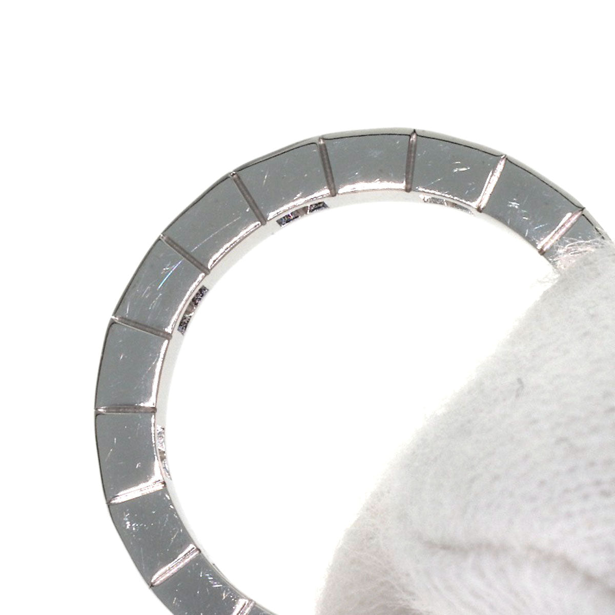 CARTIER Raniere Half Diamond #47 Ring K18 White Gold Ladies [Used]