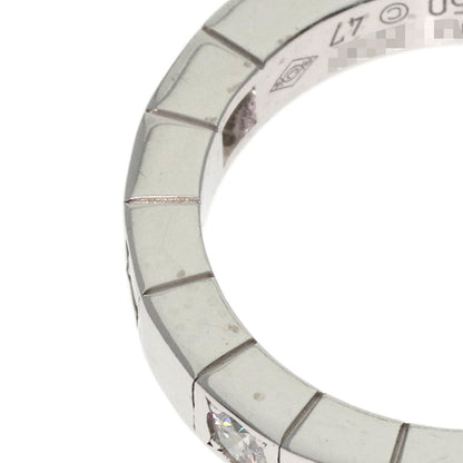CARTIER Raniere Half Diamond #47 Ring K18 White Gold Ladies [Used]