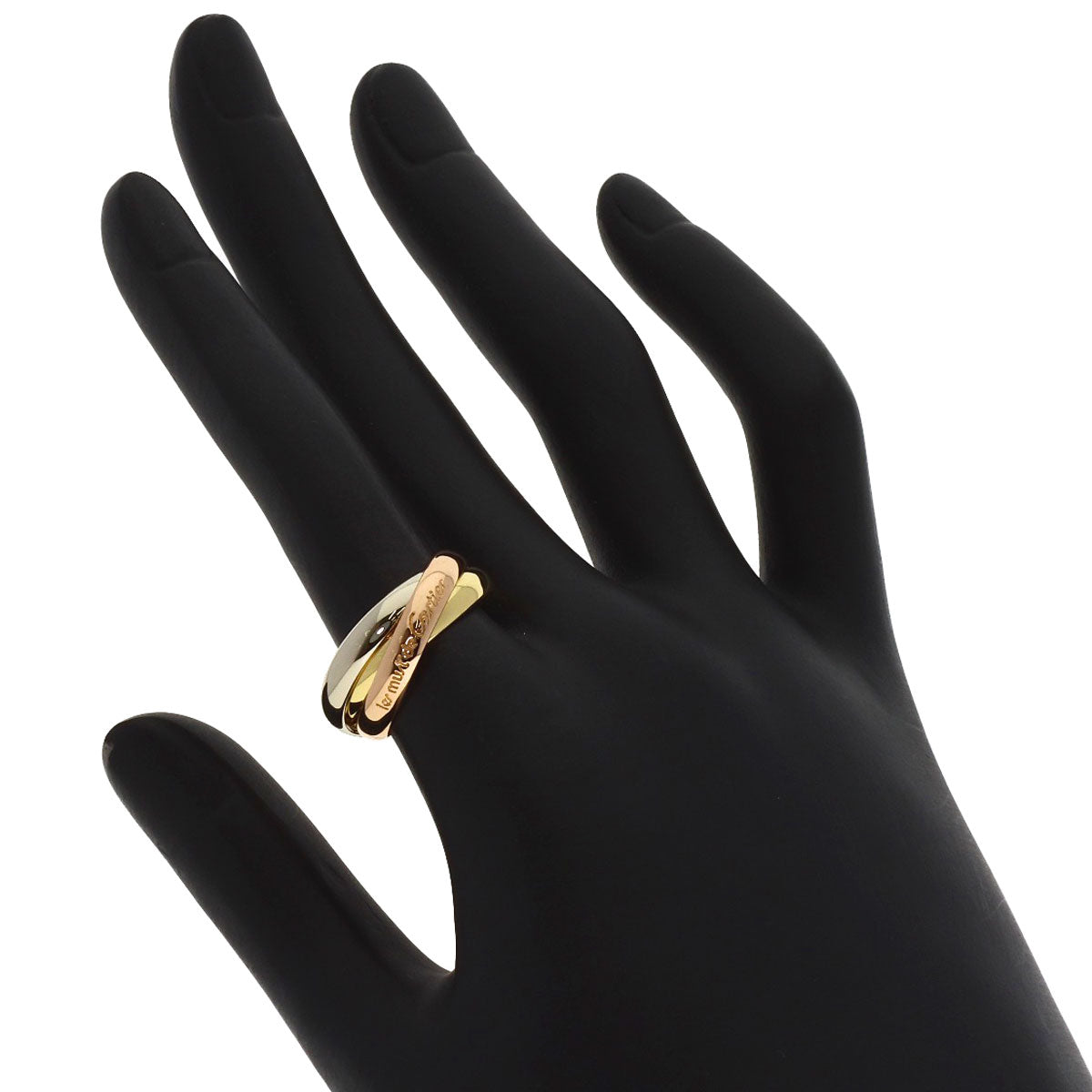 CARTIER Trinity #53 Ring K18 Yellow Gold 18K Pink GoldLadies [Used]