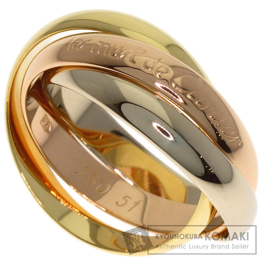 CARTIER Trinity #51 Ring K18 Yellow Gold 18K Pink GoldLadies [Used]