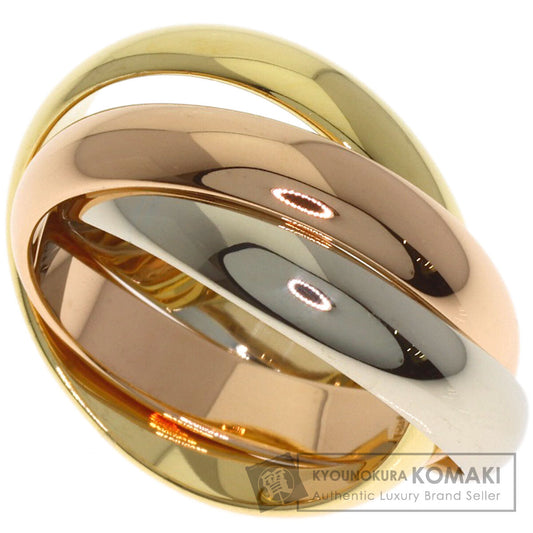 CARTIER Trinity MM #49 Ring K18 Yellow Gold 18K Pink GoldLadies [Used]