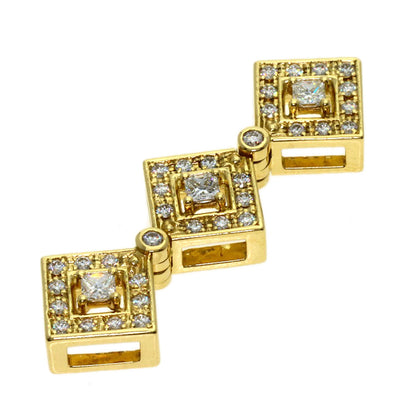 TASAKI Diamond Pendant top K18 Yellow Gold Ladies [Used]