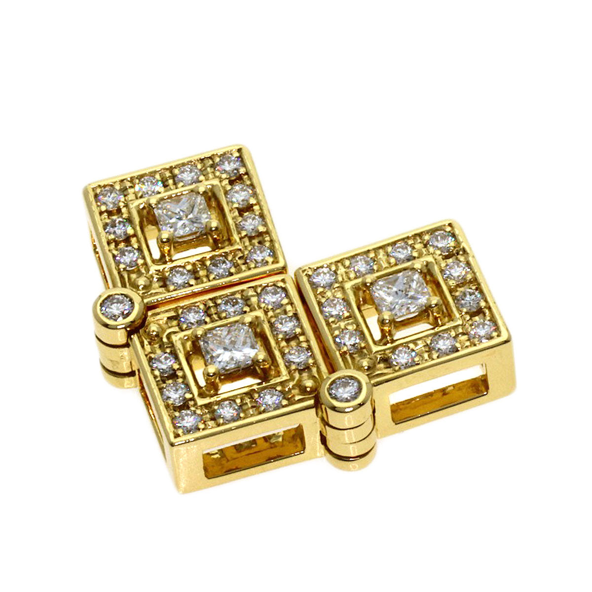 TASAKI Diamond Pendant top K18 Yellow Gold Ladies [Used]